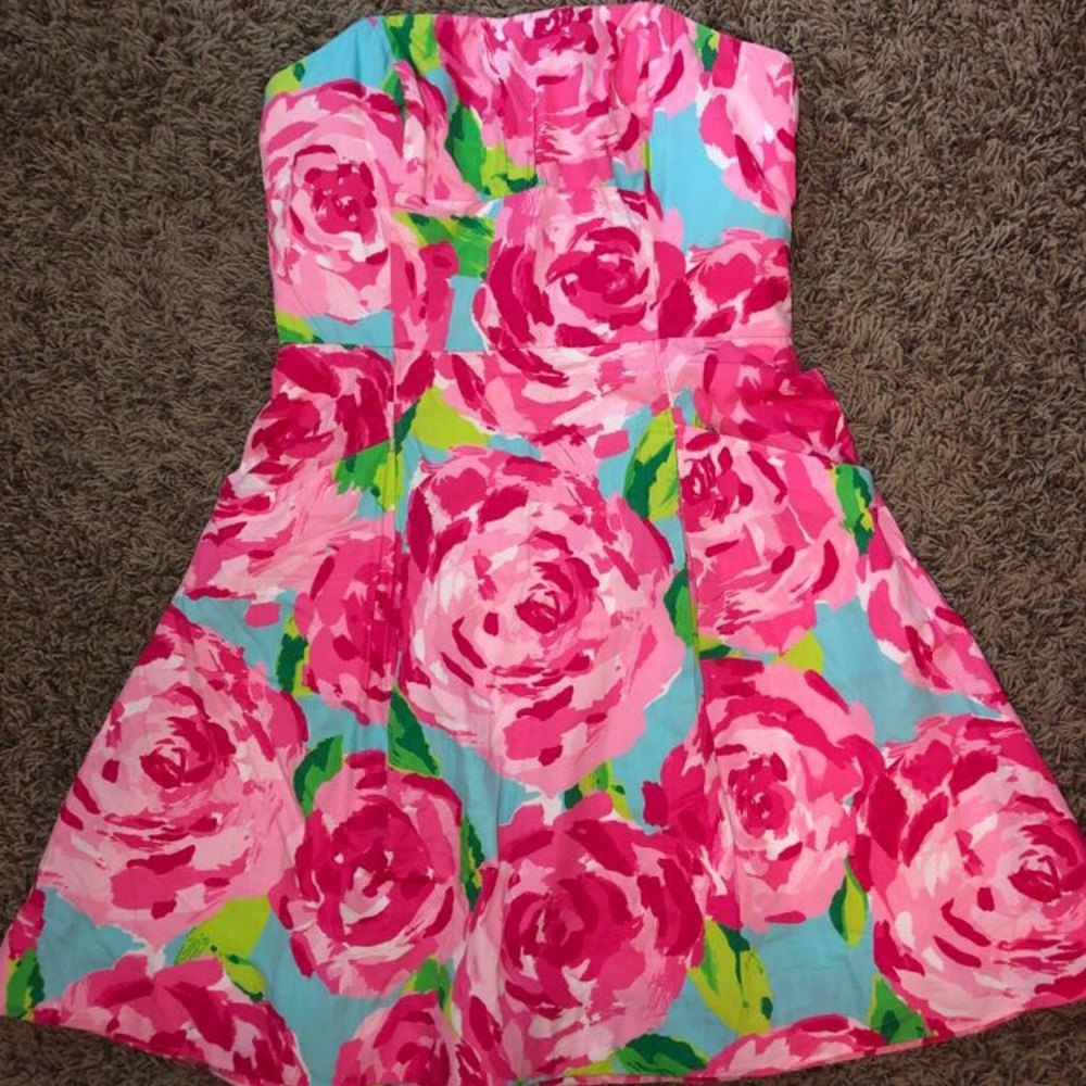 Lilly Pulitzer First Impression strapless dress